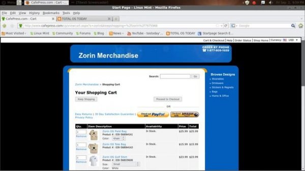 Zorin OS (18), Updates, Merchandise