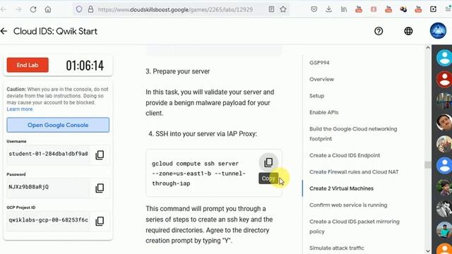 Cloud IDS: Qwik Start | GSP994 смотреть онлайн