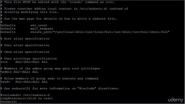 10 - Root privileges sudo, su, etc sudoers смотреть онлайн
