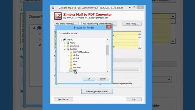Video of SoftSpire Zimbra Mail to PDF Converter смотреть онлайн