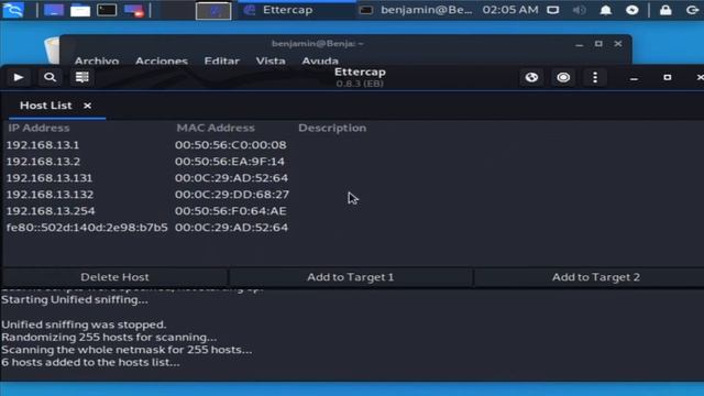 Ataque MITM con ettercap смотреть онлайн