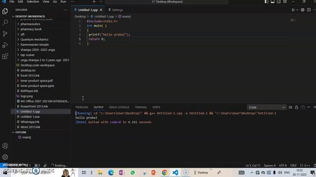 C programming with Visual studio code (VS code) #hello code смотреть онлайн