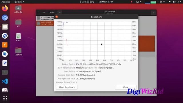 OSCOO M.2 SATA SSD Benchmarking in Ubuntu 20.04 смотреть онлайн