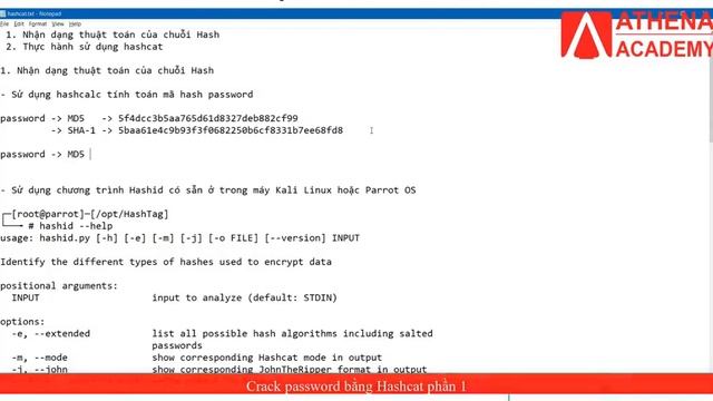 Khóa học AEH - Hướng dẫn Crack Passwork bằng Hashcat смотреть онлайн