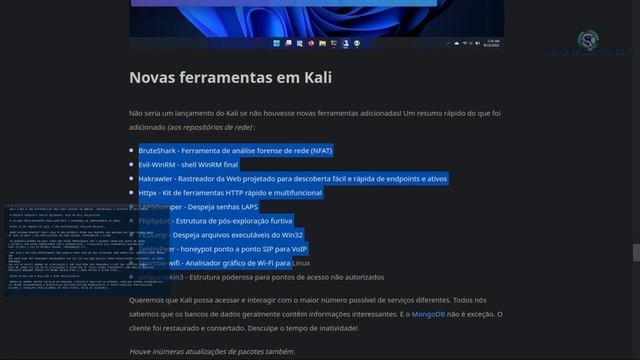 🔵 Kali Linux V.2022.3 XFCE - Para que serve? Mostrando e dando uma visualização dessa versão! смотреть онлайн