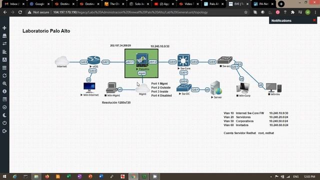 Preview Lab Firewall Palo Alto on EVE-NG Port Forwarding and URL Filtering (spanish) смотреть онлайн