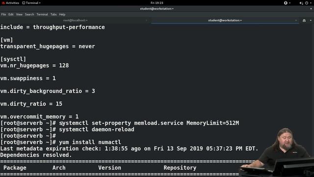 RH442 Red Hat Performance Tuning: Lab: Tuning for a Large Memory Implementation смотреть онлайн