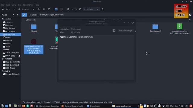 Install AppImage Launcher