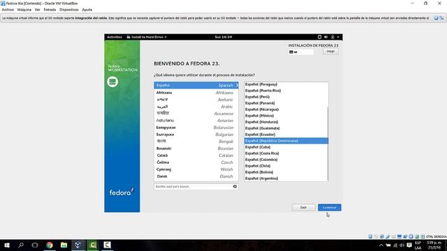 Tutorial de cómo instalar un S.O. Linux (Fedora 23) en VirtualBox смотреть онлайн