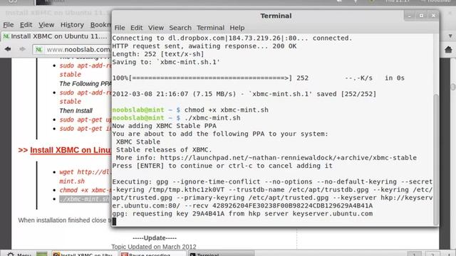 Install XBMC on Linux Mint 12 Lisa смотреть онлайн