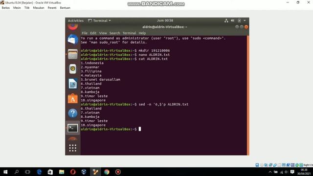 Membuat file.txt dengan menggunakan aplikasi Ubuntu!! смотреть онлайн