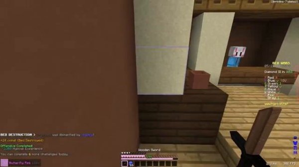 Butterfly 128x Texture Pack Release w/ Keyboard & Mouse Sounds | Hypixel Bedwars