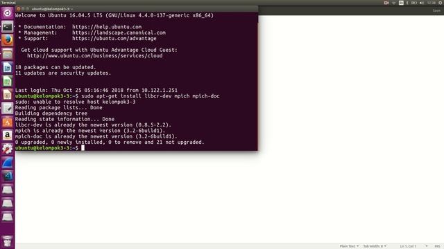 Install MPI in Ubuntu Server - Vathya Rizkiana смотреть онлайн