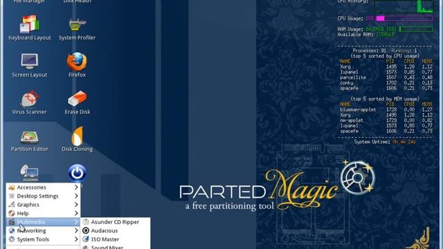 Parted Magic 2013_08_01 Presentation смотреть онлайн