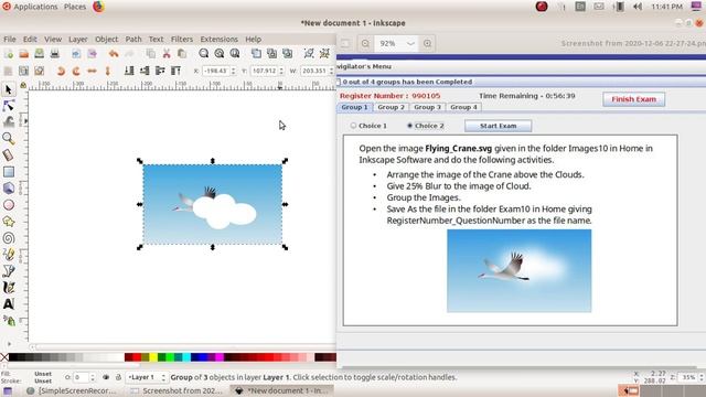 Inkscape Vector Graphics Editor//SSLC MODEL ICT PRACTICAL EXAMINATION смотреть онлайн