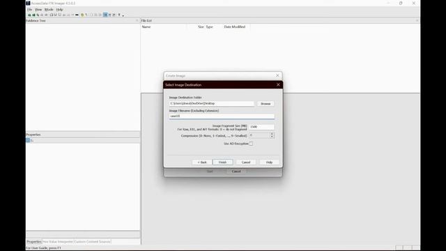 FTK Imager - Creating Image смотреть онлайн