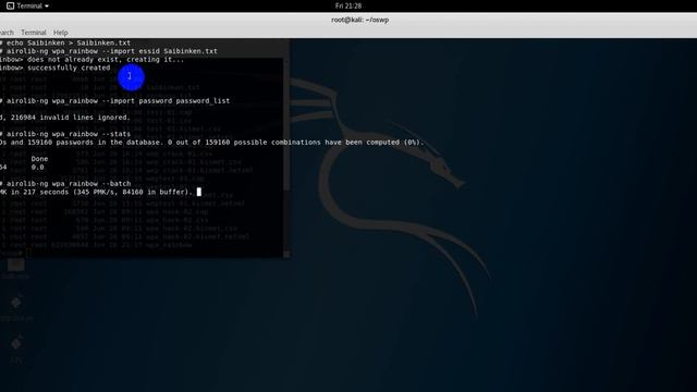 Cracking WAP/WAP2-Using Airolib Rainbow Table смотреть онлайн