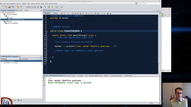 Fondamenti di Informatica - P04 Introduzione a Java смотреть онлайн
