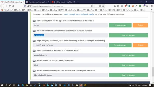 MAL Researching TryHackMe смотреть онлайн