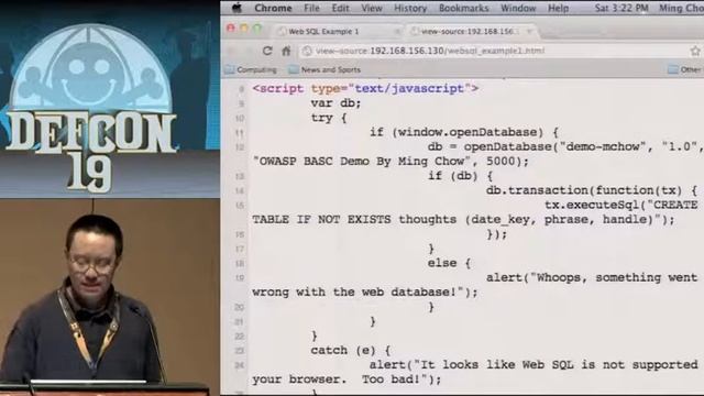 [DEFCON 19] Abusing HTML5 смотреть онлайн