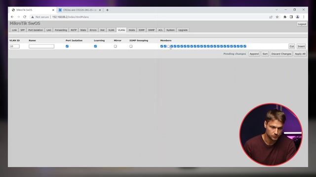 SwOS basics: VLAN tagging смотреть онлайн