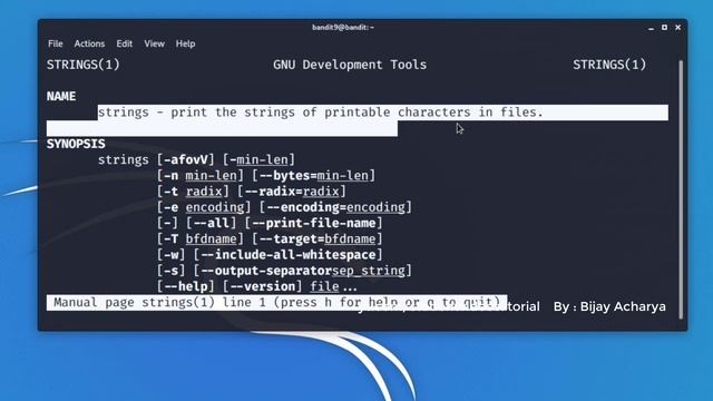 [Kali Linux] CTF Bandit : Level 9 → Level 10 [Over the wire] смотреть онлайн