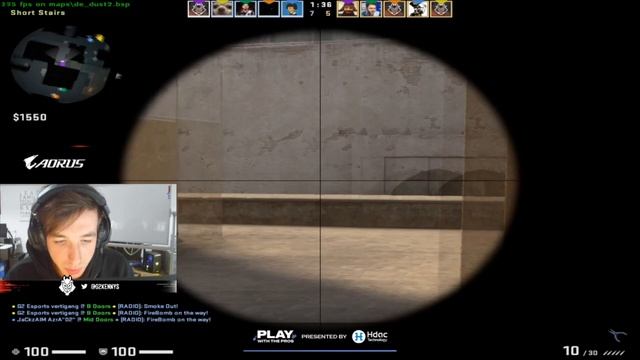KennyS Plays Dust 2 (Best CSGO AWP Plays) смотреть онлайн