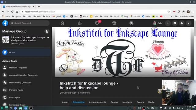 Inkstitch new facebook group invitation смотреть онлайн