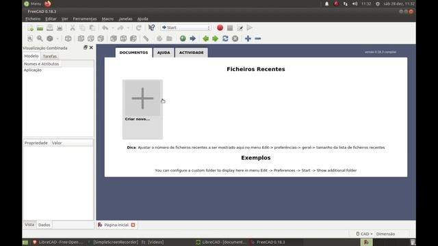 Um pouco de programas 2D e 3D para CNC - 21991267264 whatsapp - FREECAD e LIBRECAD смотреть онлайн