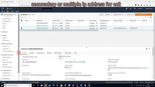 multiple ip address or secondary ip adress to ec2 смотреть онлайн