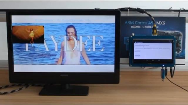 Cortex A9 Linux Android Development Board i MX6DL with 10 1 inch LVDS Display смотреть онлайн