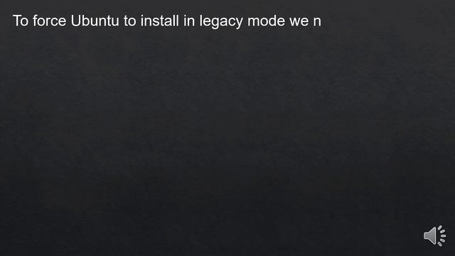 Force Ubuntu to boot in legacy mode смотреть онлайн