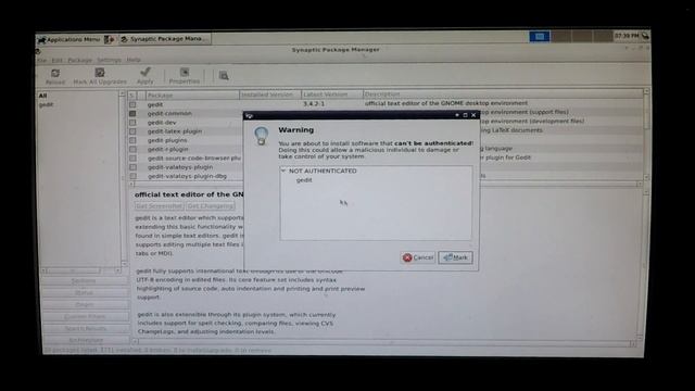 GEDIT - Install with Synaptic Package Manager смотреть онлайн