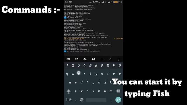 INSTALL FISH INTERACTIVE SHELL IN TERMUX! смотреть онлайн