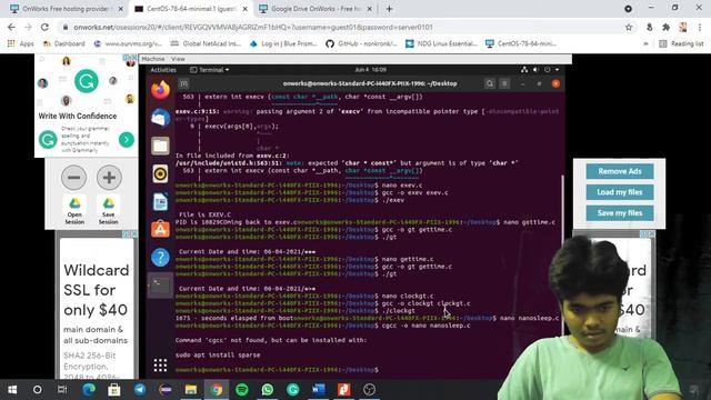 nanosleep() system call in online linux terminal #linux #terminal смотреть онлайн