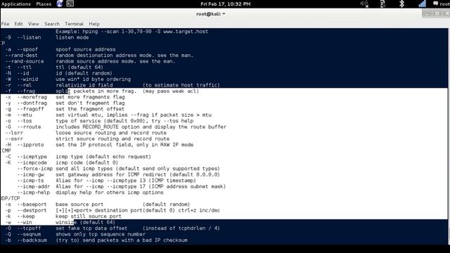 Hping3 - Active Network Smashing Tool [Kali Linux] смотреть онлайн