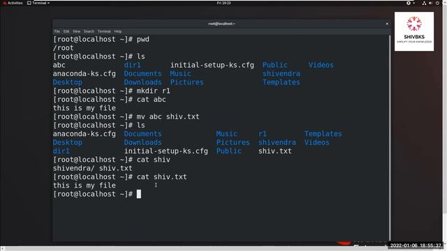 How we use MV command in RHEL 8 step by step смотреть онлайн