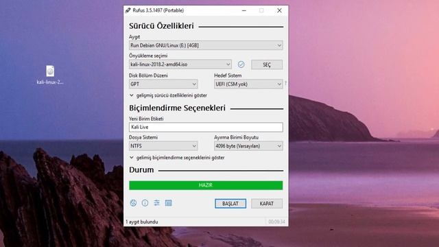 KALİ LİNUX VE WİNDOWS 10 AYNI BİLGİSAYARA KURMA смотреть онлайн