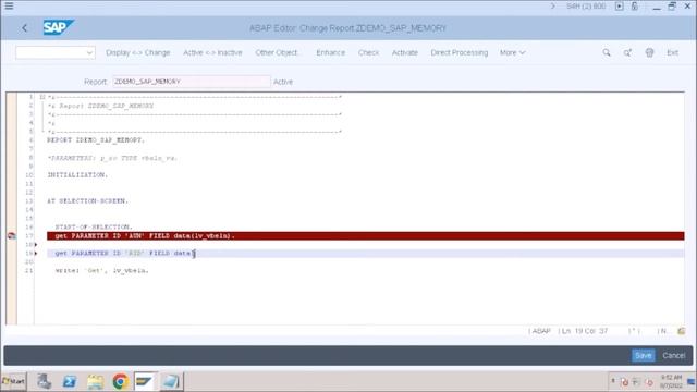 SAP Memory example смотреть онлайн