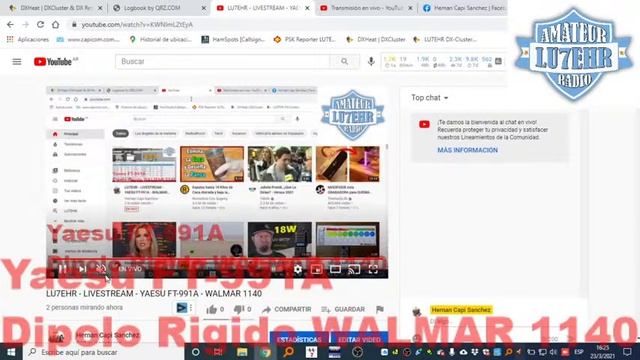 LU1COP - LIVESTREAM - YAESU FT-991A - WALMAR 1140 смотреть онлайн