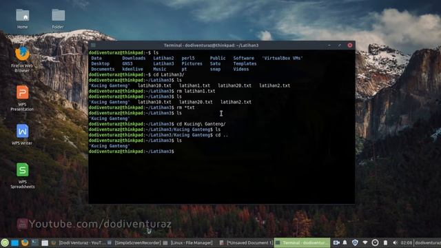 Seri Belajar Terminal #6 - Cara Menghapus File dan Folder Melalui Terminal Linux смотреть онлайн