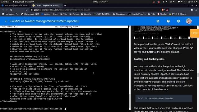 Manage Websites With Apache2 смотреть онлайн