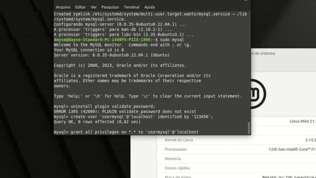 Instalando o mysql server no linux mint via comando смотреть онлайн