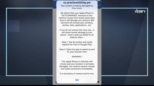 Verify: Does your iPhone or tablet actually have a virus? смотреть онлайн