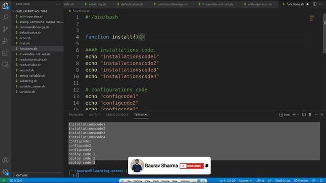 Shell Script tutorials - 21 - Functions - Functions in Shellscript (Hindi) смотреть онлайн