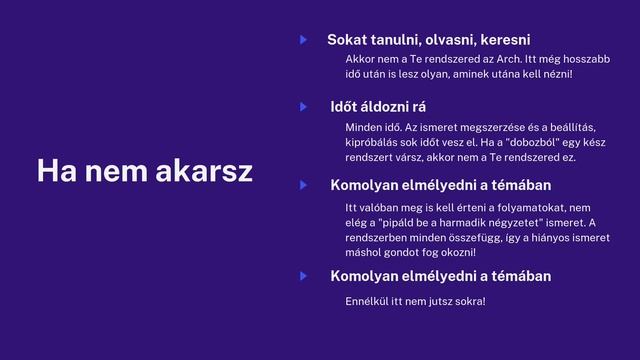 Mikor nem jó Neked az Arch Linux? смотреть онлайн