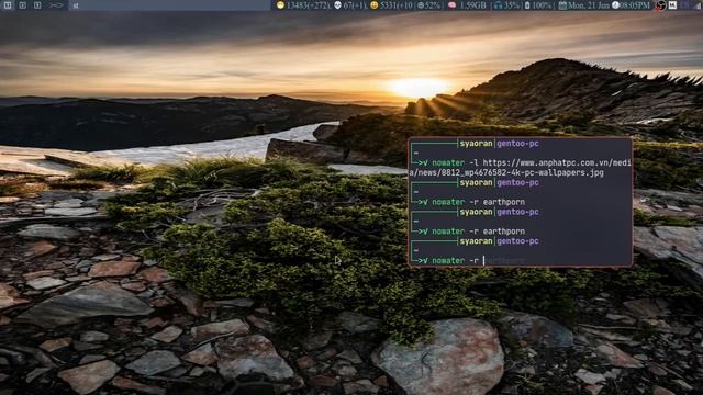 [Linux/Scripting] Demo nowater - Noah's wallpaper setter смотреть онлайн