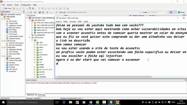 Como achar vulnerabilidades em sites com ACUNETIX!! смотреть онлайн
