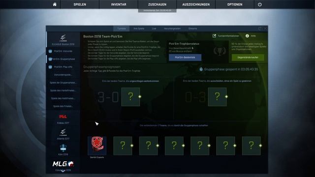 CS:GO ELEAGUE Major: Boston 2018 - New Legends Stage Pick'Em Predictions смотреть онлайн