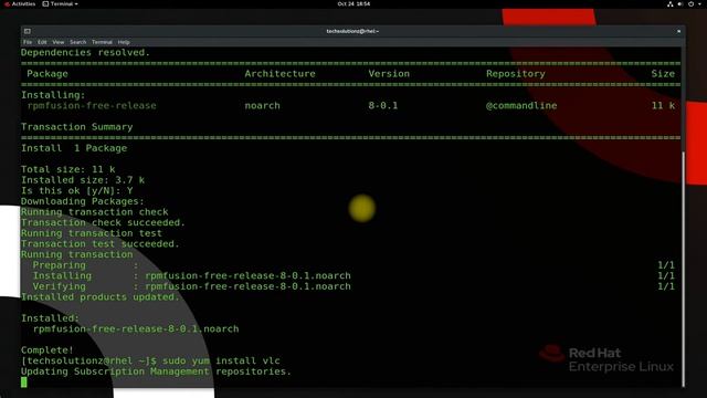 How to Install VLC in RHEL 8.4 | Installing VLC in Red Hat Enterprise Linux 8 | VLC on RHEL 8 смотреть онлайн